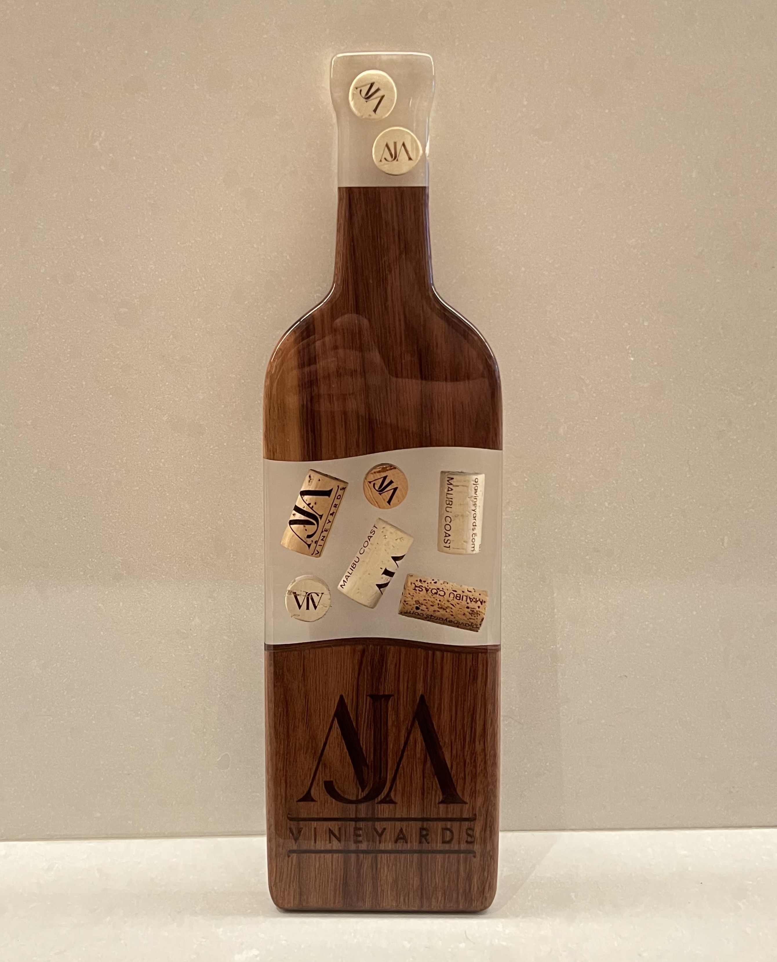Handcrafted AJA Logo Cheese Board