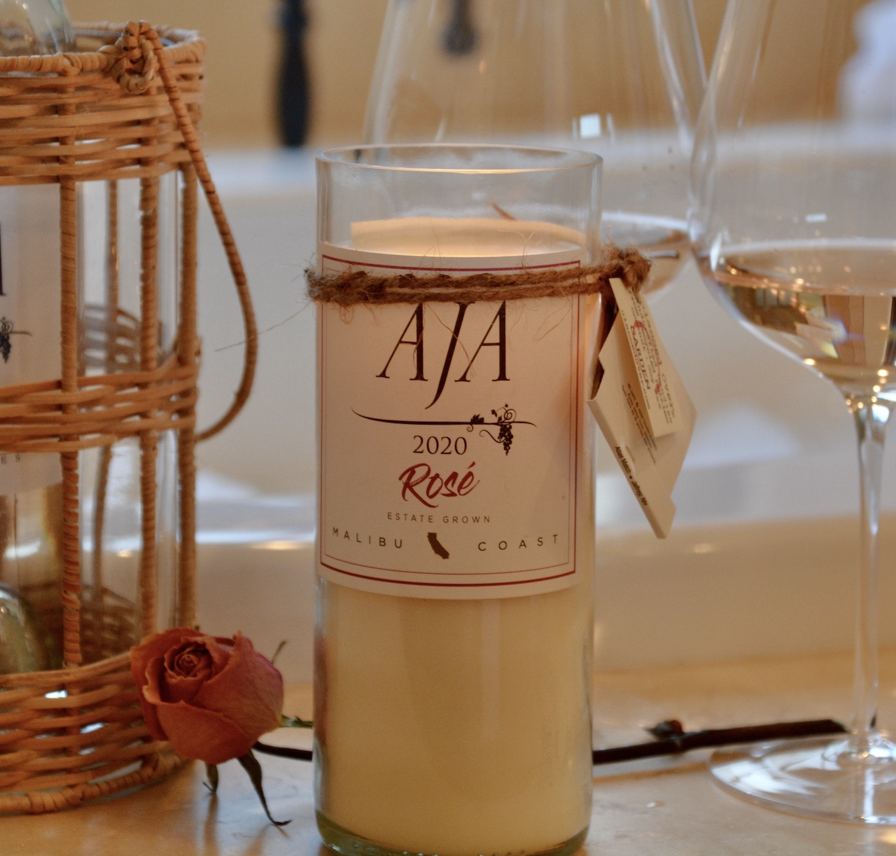 Upcycled Rose Candle
