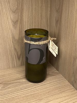 Upcycled FIVE Red Wine Candle
