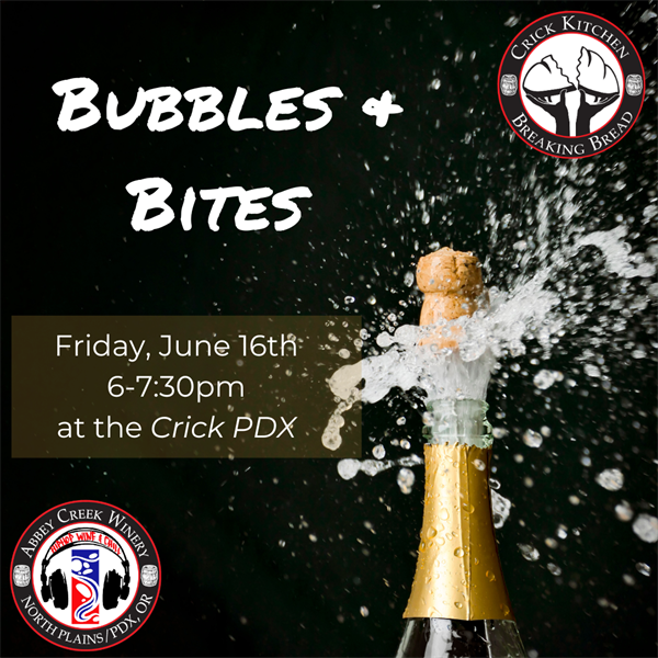 Bubbles & Bites  4-21  - COMMUNAL TABLE-