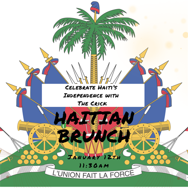 Haitian Crick Brunch Jan 12th 11:30  *COMMUNAL TABLE*