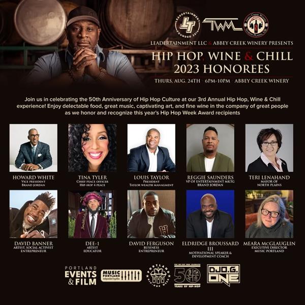 VIP - 50th Anniversary Hip Hop Week - Hip Hop, Wine, and Chill Event