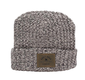 Leather Patch Beanie