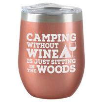 Insulated Wine Tumbler: Rose Gold