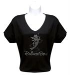 Rhinestone V-neck "Drinkerbell"