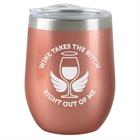 Insulated Wine Tumbler: Rose Gold