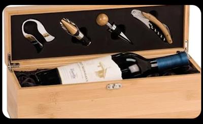 Wooden Case w/Bottle