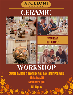 Ceramic Jack-O-Lantern Workshop