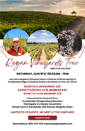 REGAN VINEYARD TOUR - BARGETTO/RETRO WC MEMBER ($50)