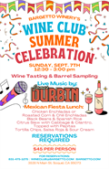 Wine Club Summer Celebration - September 7th