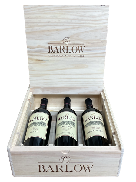 Wooden Box: 3 Bottle