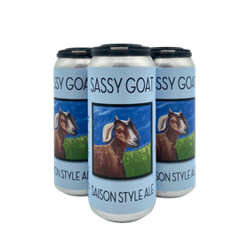 16oz 4 pack Sassy Goat Saison Style Ale