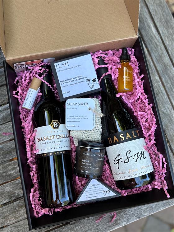 Wine & Pure Beauty Glam Box