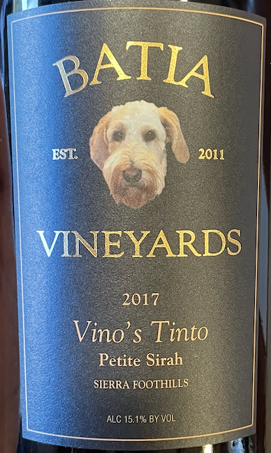 Vino’s Tinto - Petite Sirah (2017)