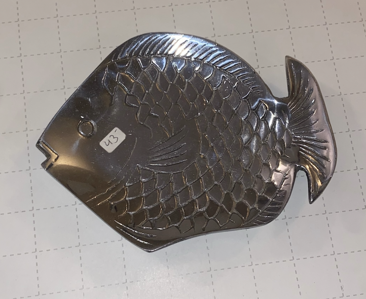 Fish Pewter Bowl