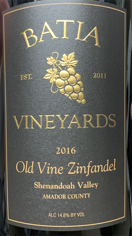 Old Vine Zinfandel (2016)