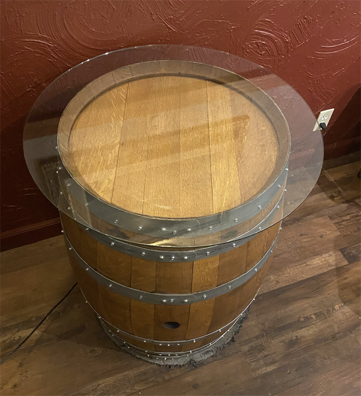 Wine Barrel Table