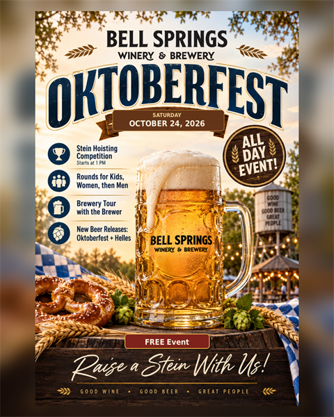 Bell Springs Winery & Brewery Oktoberfest 2026