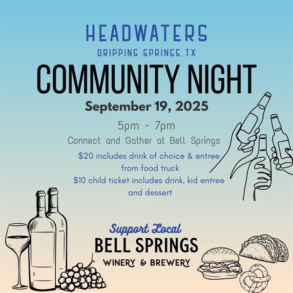 Headwaters Community Night - September 19, 2025