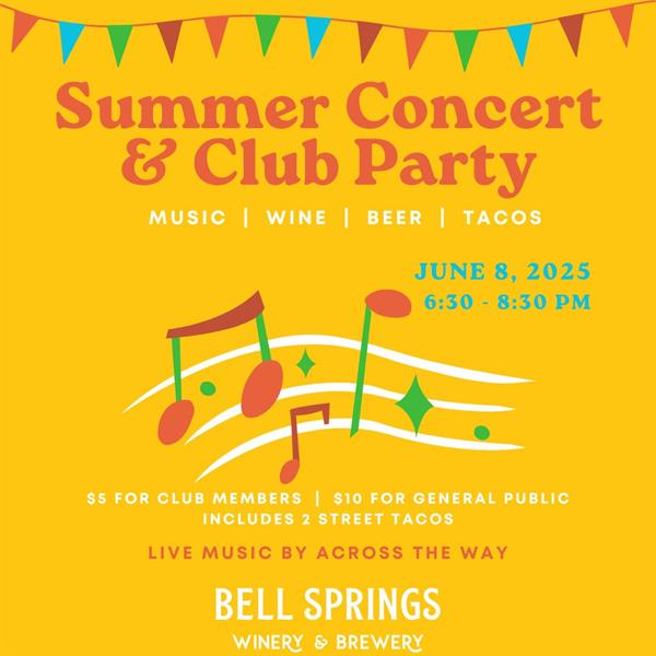 June 2025 Summer Concert and Club Party