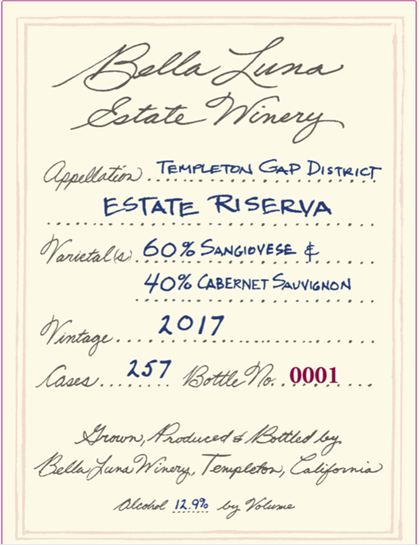 2017 "Estate Riserva"