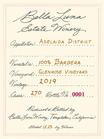 2019 Glenrose Barbera