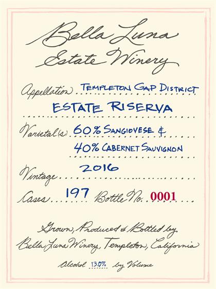 2016 "Estate Riserva"