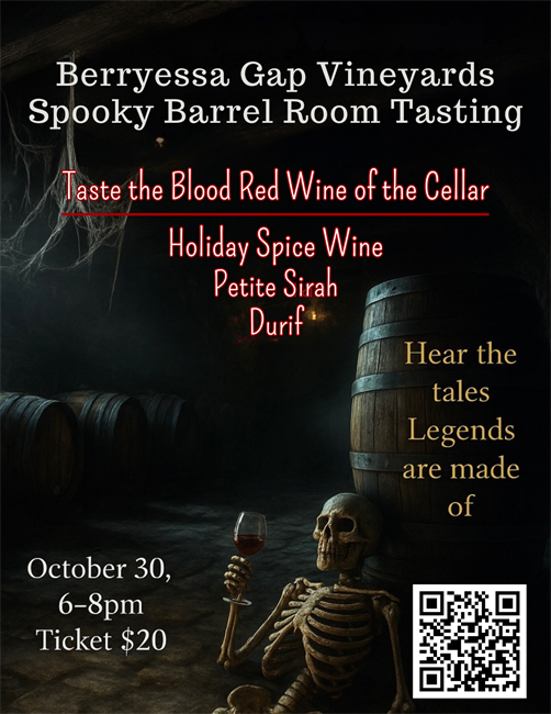Spooky Barrel Room Tasting