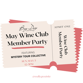 May 2024 Wine Club Member Party featuring Mystery Tour Collective