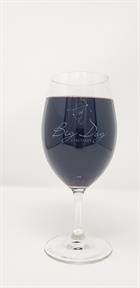 Big Dog Vineyards Etched Logo Glass