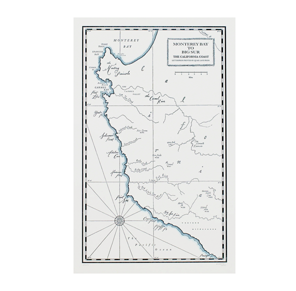 LetterPress Big Sur Map