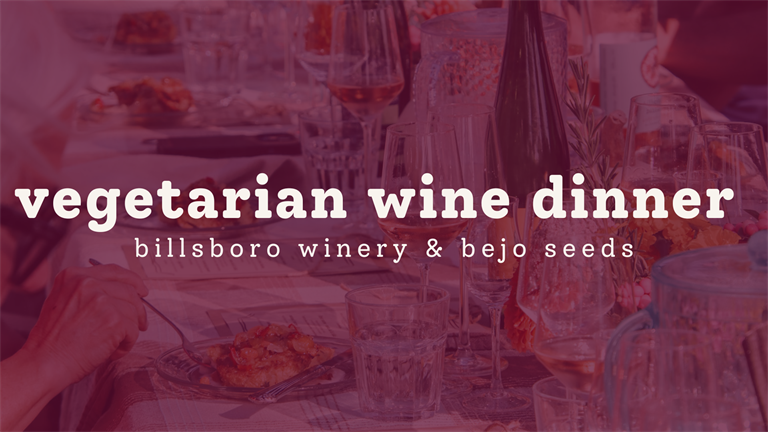 Vegetarian Winemaker's Dinner with Bejo Seeds