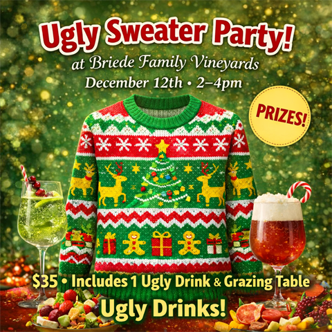 December 12th, 2026 Ugly Sweater Wine Party