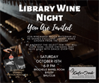 Library Wine Night - Oct 15 2022