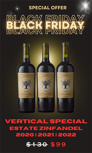 BLACK FRIDAY - Zinfandel Vertical - 2020 2021 2022