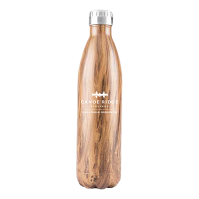 Canoe Ridge Wood Grain Water Bottle