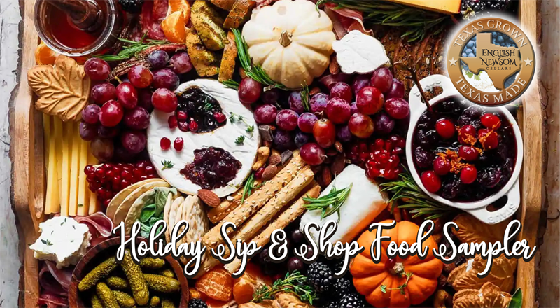 Holiday Sip & Shop Food Sampler