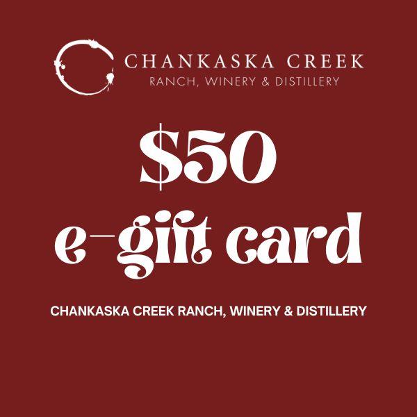 $50 E-Gift Card