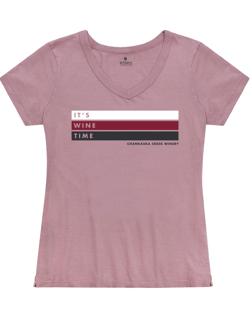 Wine Time V-Neck