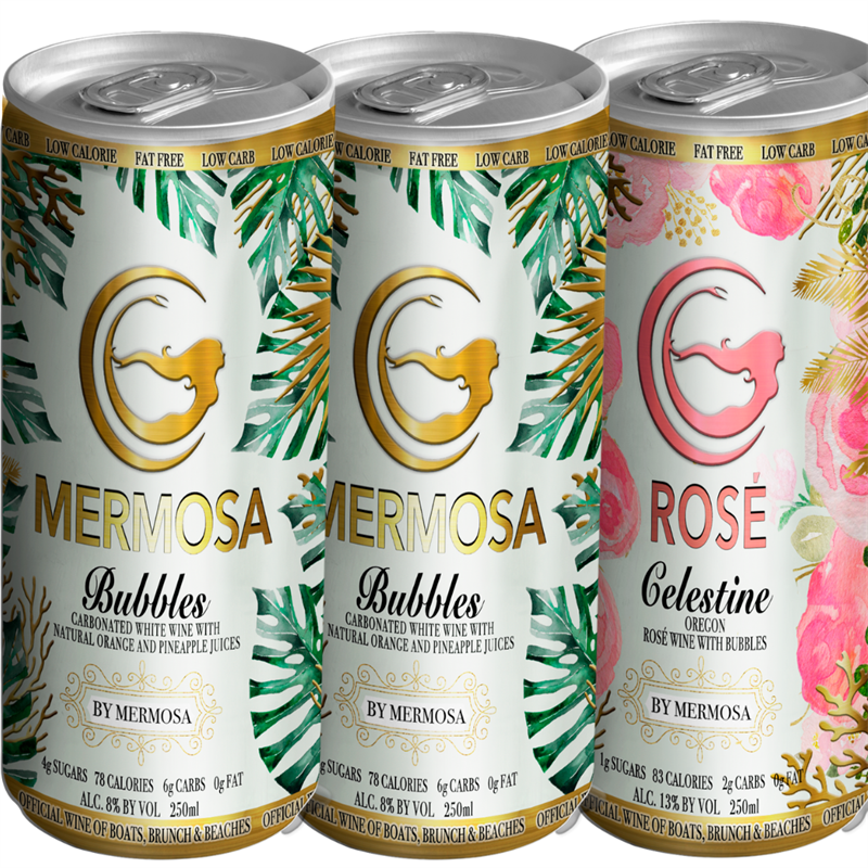 Mermosa Bubbles (4 cans) + Celestine Rosé (2 cans) Combo
