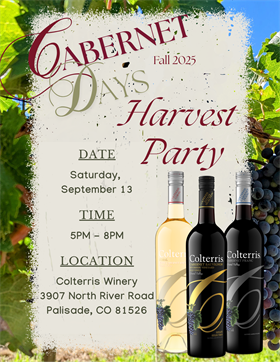 MEMBER TICKET-Cabernet Days Harvest Party @ the Winery (3907 N River Rd)- (Max 2 per membership)