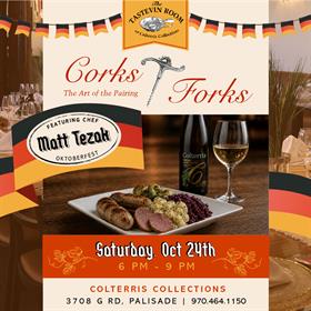 Corks & Forks feat. Chef Matt Tezak @ 3708 G Road