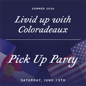 MEMBER TICKET-Livid Up With Coloradeaux Club Party @ Colterris Winery (3907 N River Road)- (Max 2 per membership)