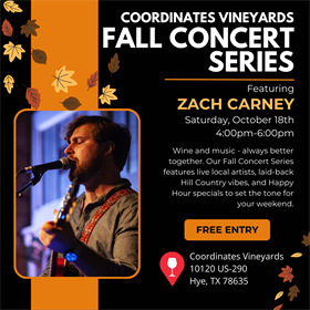 Fall Concert Series: Zach Carney