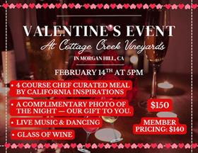 Valentine's Day Event with 15% Gratuity