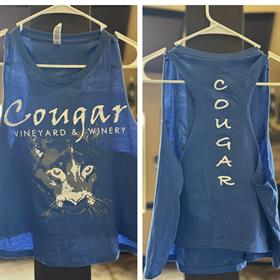 Blue Crop Tank Top