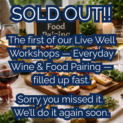 Everyday Wine & Food Pairing:  April 18, 12PM UPDATED DATE!!