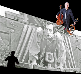 04/17/2026 - Friday Night Music at Dancing Fish - Buster Keaton Silent Film with Live Score by Gideon Freudmann