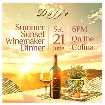 Summer Sunset Winemaker Dinner at the Colina Hilltop  |  6.21.2025