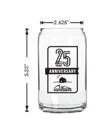 BEER GLASS-25 YEARS LE